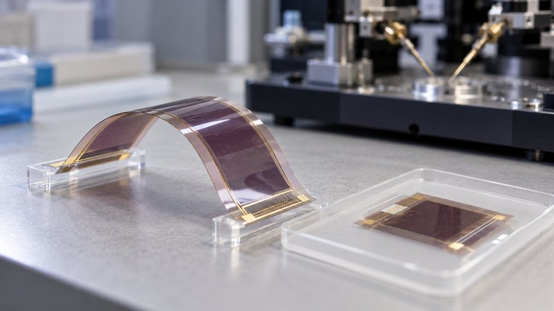 Flexible thin-film samples for organic electronics development